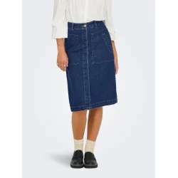 JACQUELINE de YONG JDYOLIVIA SKIRT DNM DARK BLUE 