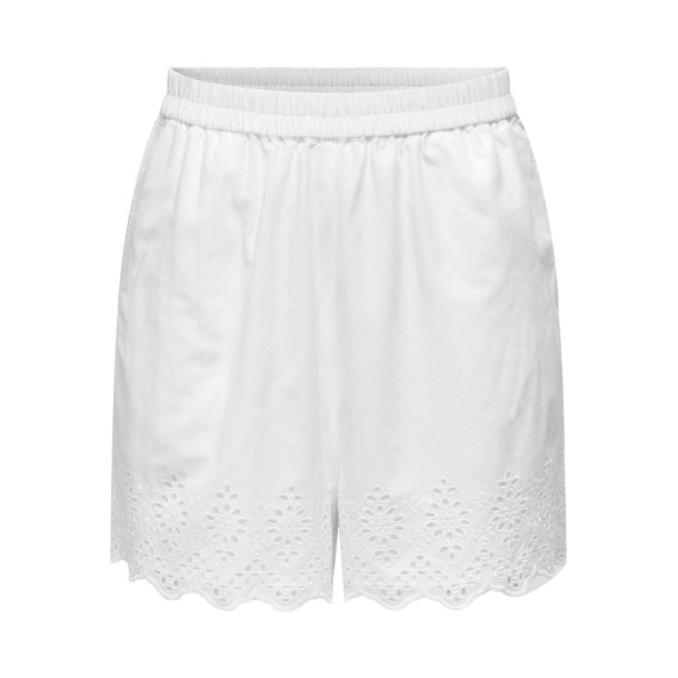 ONLY ONLLOU LOOSE SHORTS WHITE