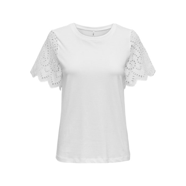 ONLY ONLEBBA LACE TOP WHITE