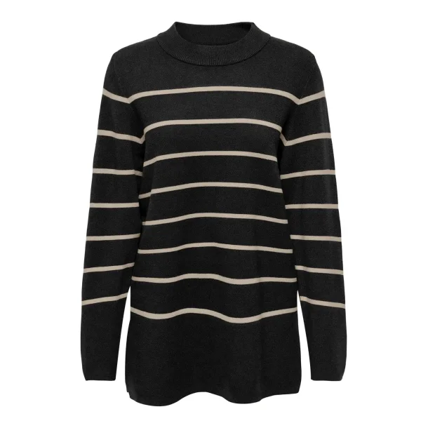 JACQUELINE de YONG JDYMILA LONG PULL. KNIT BLACK