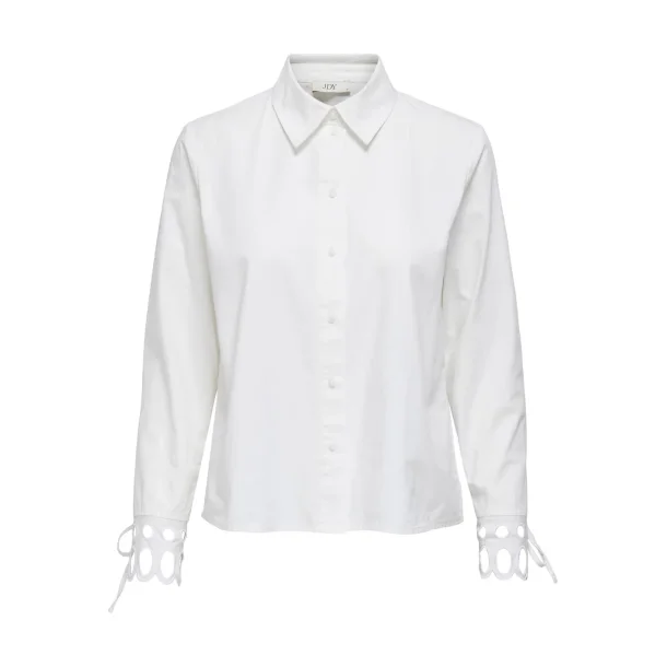 JACQUELINE de YONG JDYMIMI CUTOUT SHIRT WHITE