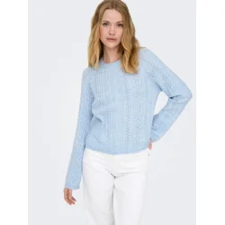 JACQUELINE de YONG JDYAPRIL O-NECK PULLOVER CASHMERE BLUE