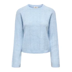 JACQUELINE de YONG JDYAPRIL O-NECK PULLOVER CASHMERE BLUE