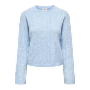 JACQUELINE de YONG JDYAPRIL O-NECK PULLOVER CASHMERE BLUE