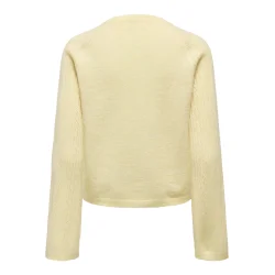 JACQUELINE de YONG JDYAPRIL O-NECK PULLOVER PASTEL YELLOW