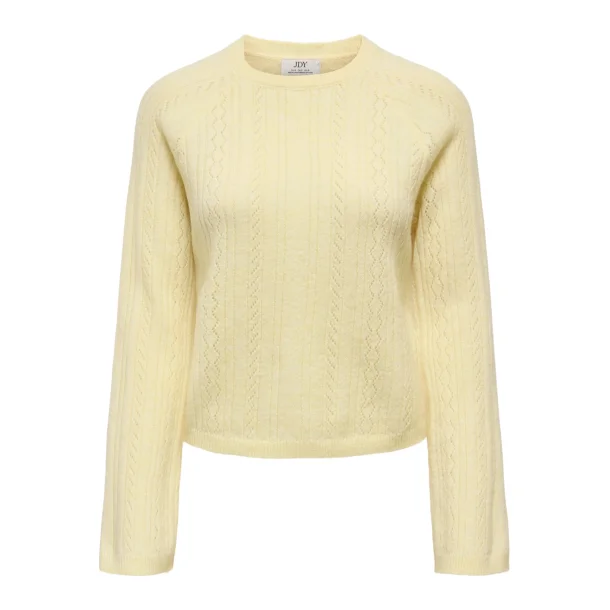 JACQUELINE de YONG JDYAPRIL O-NECK PULLOVER PASTEL YELLOW