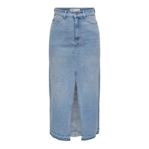 JACQUELINE de YONG JDYBELLA LONG SKIRT DNM L.BLUE