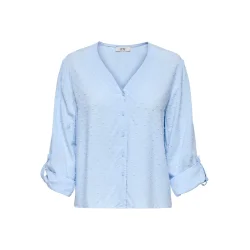 JACQUELINE de YONG JDYDIANA DOBBY SHIRT BLUE