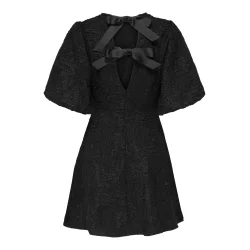 JACQUELINE de YONG JDYDORA BOW DRESS BLACK