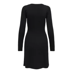 JACQUELINE de YONG JDYKATE KNIT DRESS BLACK