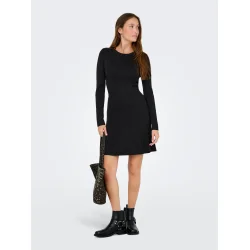 JACQUELINE de YONG JDYKATE KNIT DRESS BLACK
