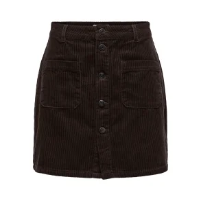 JACQUELINE de YONG JDYSHIRAZ CORDUROY SKIRT BROWN
