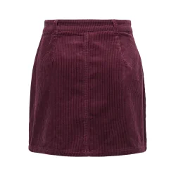 JACQUELINE de YONG JDYSHIRAZ CORDUROY SKIRT WINE