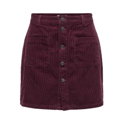 JACQUELINE de YONG JDYSHIRAZ CORDUROY SKIRT WINE