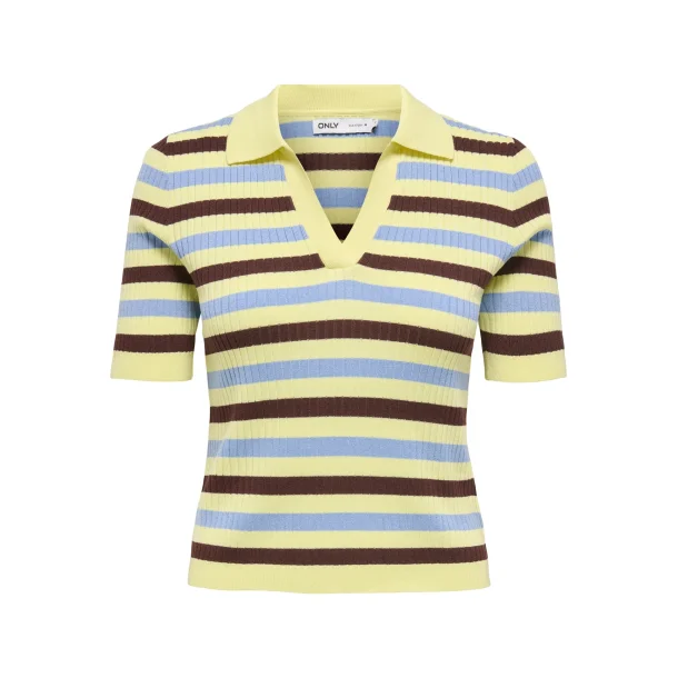 ONLY ONLKAYA POLO PULLOVER YELLOW