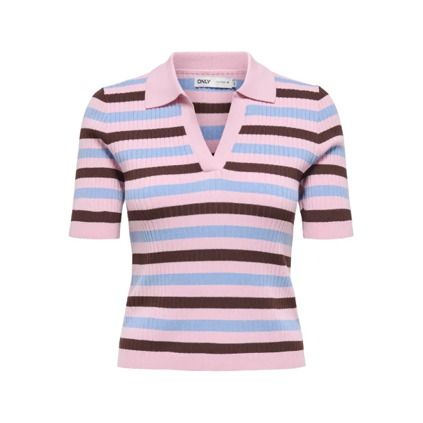 ONLY ONLKAYA POLO PULLOVER ROSEATE