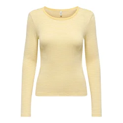 ONLY ONLMADISON O-NECK TOP YELLOW