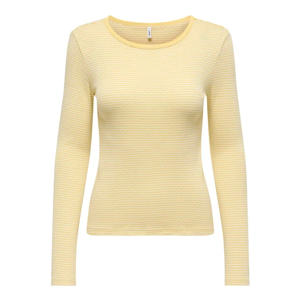 ONLY ONLMADISON O-NECK TOP YELLOW