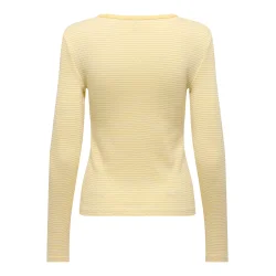ONLY ONLMADISON O-NECK TOP YELLOW