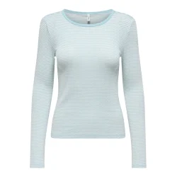 ONLY ONLMADISON O-NECK TOP BLUE