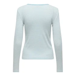 ONLY ONLMADISON O-NECK TOP BLUE