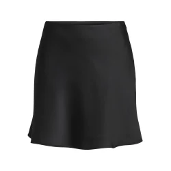 ONLY ONLMIKA SATIN SHORT SKIRT BLACK
