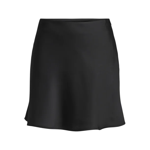 ONLY ONLMIKA SATIN SHORT SKIRT BLACK