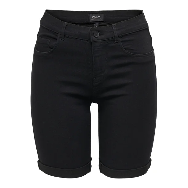 ONLRAIN DENIM SHORTS BLACK