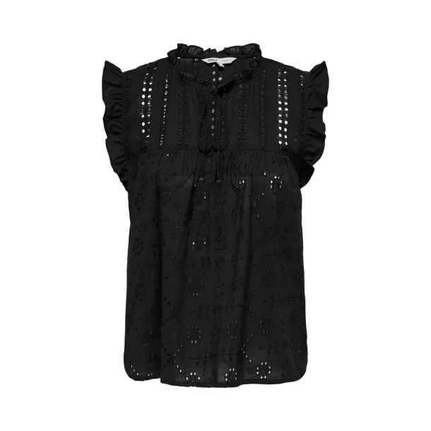 ONLY ONLREVA TOP BLACK