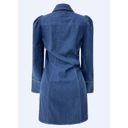 LIBERT� ESSENTIEL ASTA LS DRESS DENIM BLUE