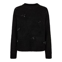 LIBERT� ESSENTIEL FRO BOW PULLOVER BLACK SILVER BOW