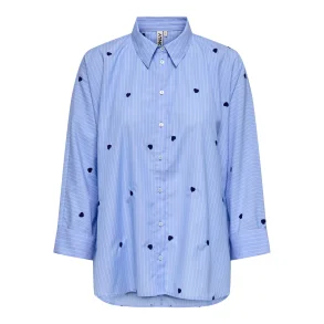 ONLY ONLNEW LINA GRACE SHIRT BLUE/STRIPE