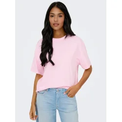 JACQUELINE de YONG JDYCARLA OVERSIZE TEE PINK