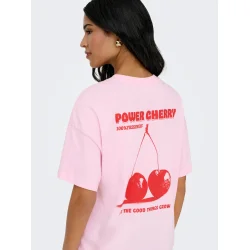 JACQUELINE de YONG JDYCARLA OVERSIZE TEE PINK