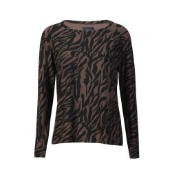 LIBERT� ESSENTIEL ALMA LS TOP DARK BROWN ZEBRA