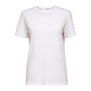 SELECTED FEMME SLFMYESSENTIAL O-NECK TEE WHITE
