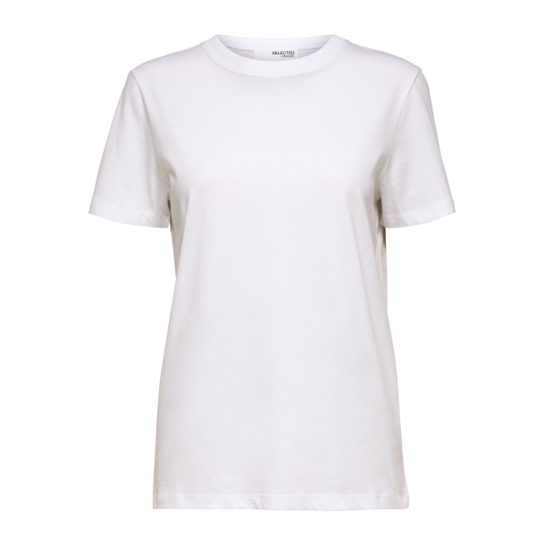 SELECTED FEMME SLFMYESSENTIAL O-NECK TEE WHITE