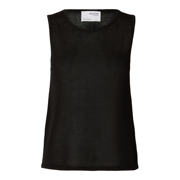 SELECTED FEMME SLFMOON SUS KNIT TOP BLACK