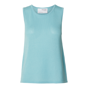 SELECTED FEMME SLFMOON SUS KNIT TOP SKY BLUE