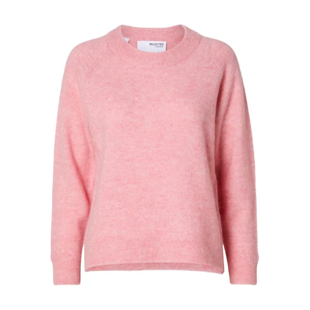 SELECTED FEMME SLFLULU KNIT O-NECK PEONY