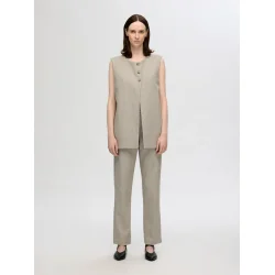 SELECTED FEMME SLFVIVIE STRAIGHT PANT SANDSHELL