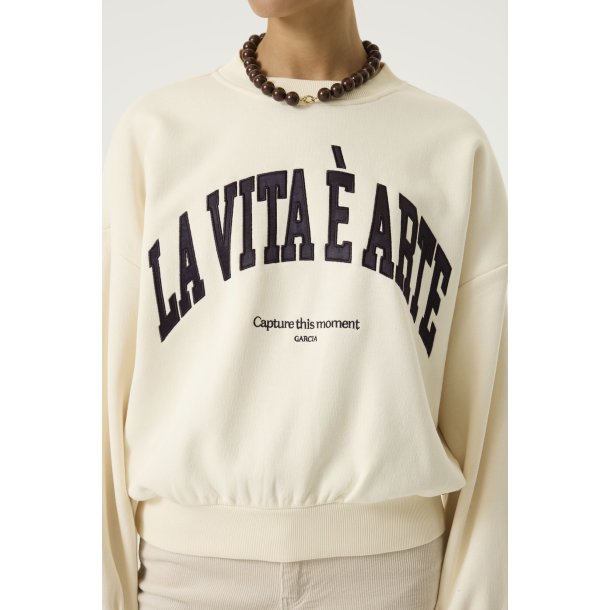 GARCIA T260262 SWEATSHIRT WHITECAP