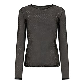 LIBERT ESSENTIEL MESH SPARKLE T-SHIRT DOT BLACK