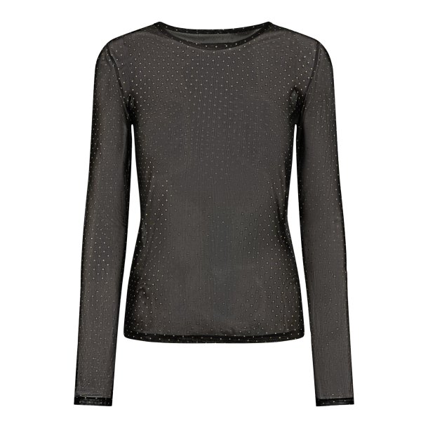 LIBERT ESSENTIEL MESH SPARKLE T-SHIRT DOT BLACK