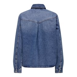 ONLY ONLELLA POCKET SHIRT DNM M.BLUE