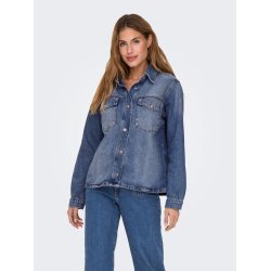 ONLY ONLELLA POCKET SHIRT DNM M.BLUE