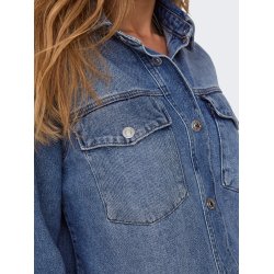 ONLY ONLELLA POCKET SHIRT DNM M.BLUE