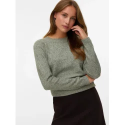 VERO MODA VMDOFFY O-NECK BLOUSE GRAPE LEAF