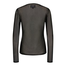 LIBERT ESSENTIEL MESH SPARKLE T-SHIRT DOT BLACK