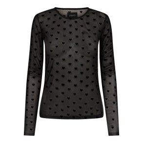 LIBERT ESSENTIEL MESH TSHIRT HEART BLACK